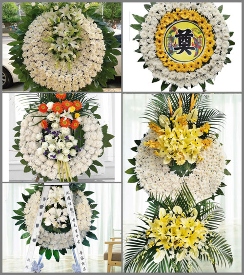 江苏扬州高邮市龙虬镇龙虬庄村花圈速递